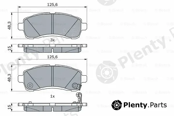 Bosch 0986494754 — Brake Pad Set, disc brake