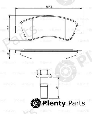 Bosch 0986494270 — Brake Pad Set, disc brake