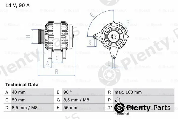 Bosch 0986040940 — Alternator