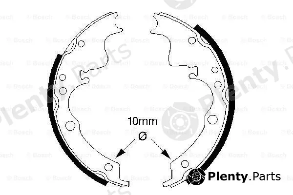 Bosch 0986487347 — Brake Shoe Set