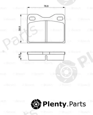 Bosch 0986463736 — Brake Pad Set, disc brake