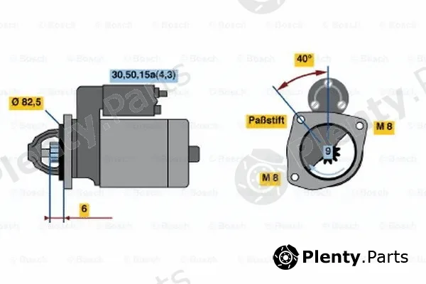 Bosch 0001108089 — Starter