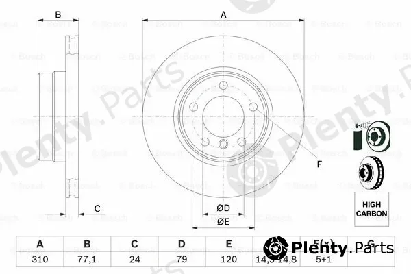 Bosch 0986479055 — Brake Disc