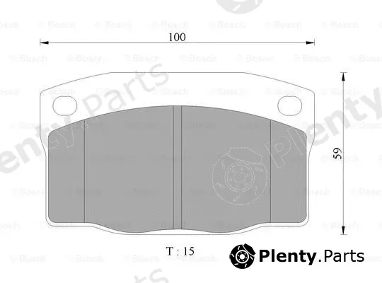 Bosch 0986505628 — Brake Pad Set, disc brake