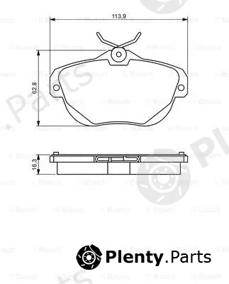 Bosch 0986494243 — Brake Pad Set, disc brake