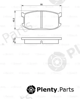 Bosch 0986467602 — Brake Pad Set, disc brake