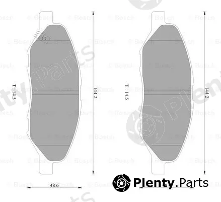 Bosch 0986AB2777 — Brake Pad Set, disc brake