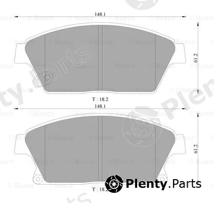 Bosch 0986AB3131 — Brake Pad Set, disc brake