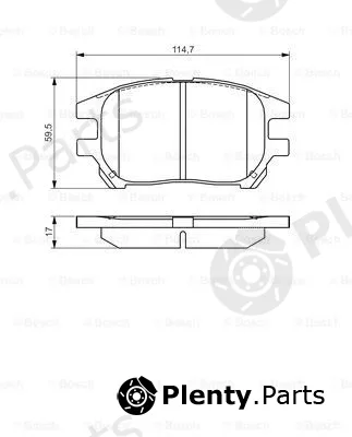 Bosch 0986495140 — Brake Pad Set, disc brake