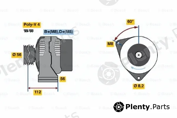 Bosch 0123335001 — Alternator