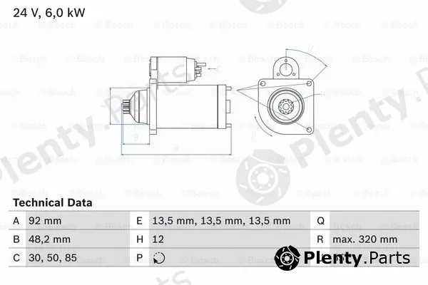 Bosch 0986025900 — Starter