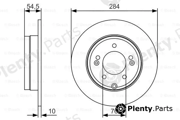 Bosch 0986479T49 — Brake Disc
