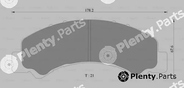 Bosch 0986AB2370 — Brake Pad Set, disc brake