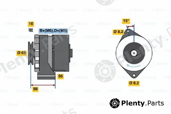Bosch 0120488187 — Alternator