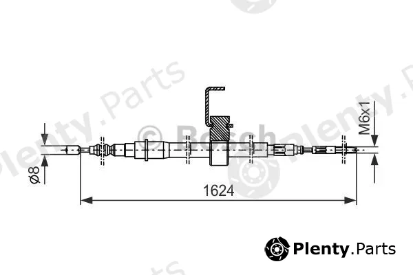 Bosch 1987477480 — Cable Pull, parking brake