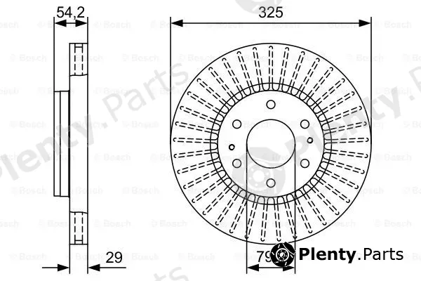 Bosch 0986479W37 — Brake Disc
