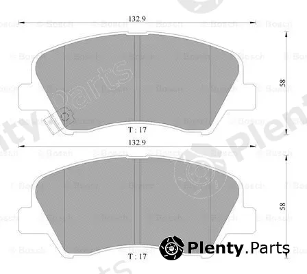 Bosch 0986AB3107 — Brake Pad Set, disc brake