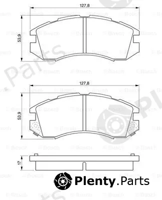 Bosch 0986460984 — Brake Pad Set, disc brake