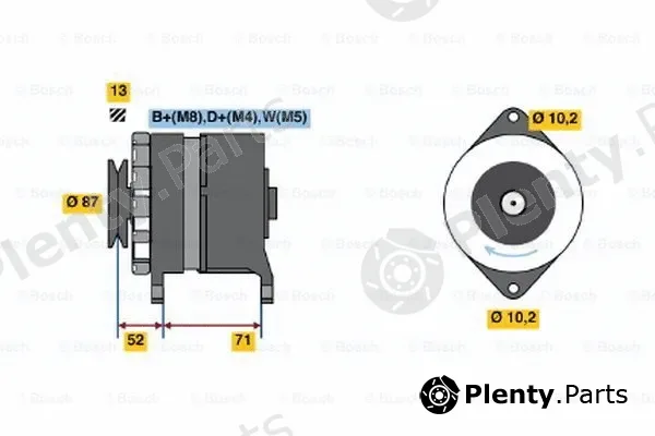 Bosch 0120468094 — Alternator