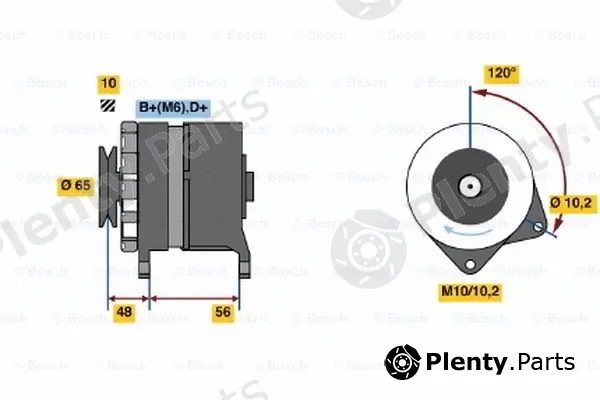 Bosch 0986034490 — Alternator
