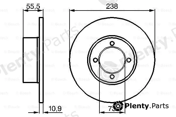 Bosch 0986478079 — Brake Disc