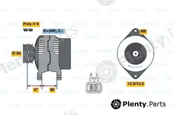 Bosch 0986045671 — Alternator