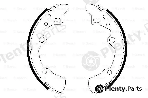 Bosch 0986487258 — Brake Shoe Set