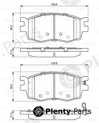Bosch 0986494139 — Brake Pad Set, disc brake