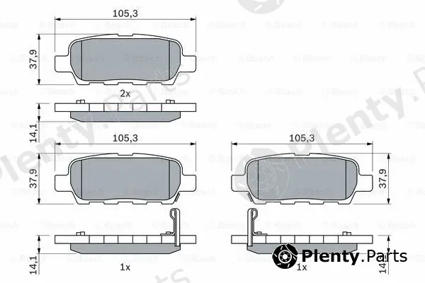 Bosch 0986494090 — Brake Pad Set, disc brake
