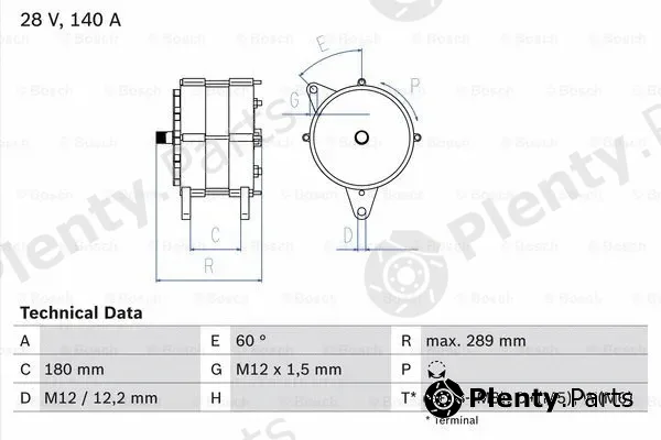 Bosch 0986038290 — Alternator