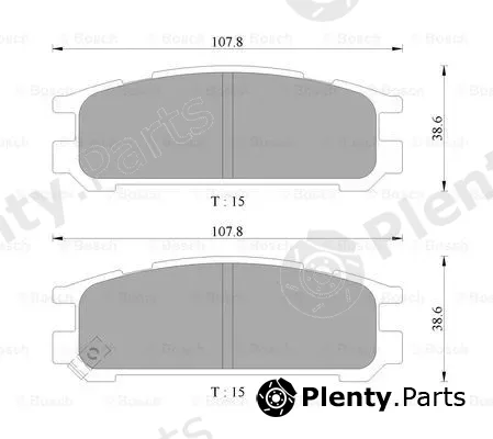 Bosch 0986AB2052 — Brake Pad Set, disc brake