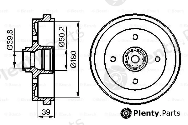 Bosch 0986477111 — Brake Drum