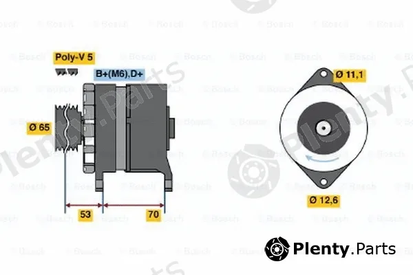 Bosch 0986037150 — Alternator