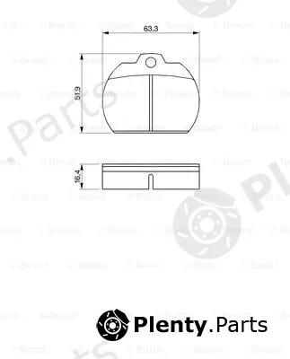 Bosch 0986462861 — Brake Pad Set, disc brake
