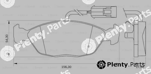 Bosch 0986BB0036 — Brake Pad Set, disc brake