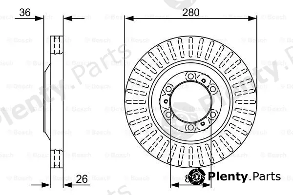 Bosch 0986479V88 — Brake Disc