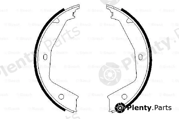 Bosch 0986487606 — Brake Shoe Set, parking brake