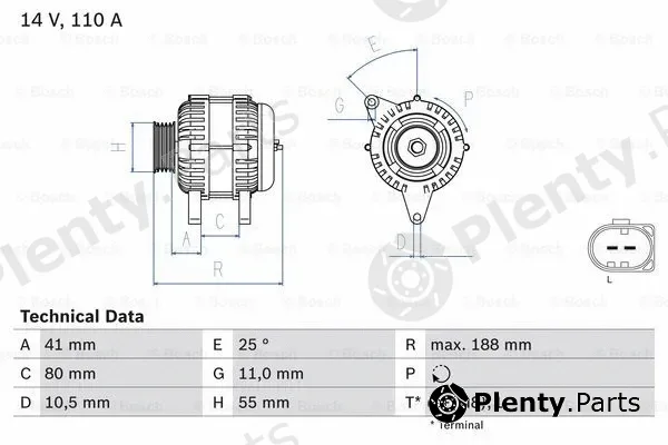 Bosch 0986046060 — Alternator