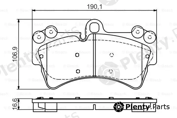 Bosch 0986495435 — Brake Pad Set, disc brake
