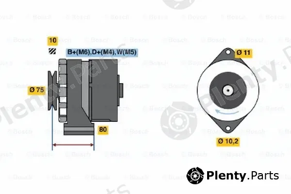 Bosch 0986031370 — Alternator