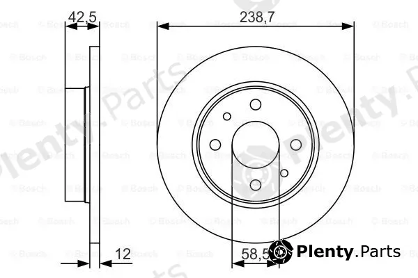 Bosch 0986479R61 — Brake Disc