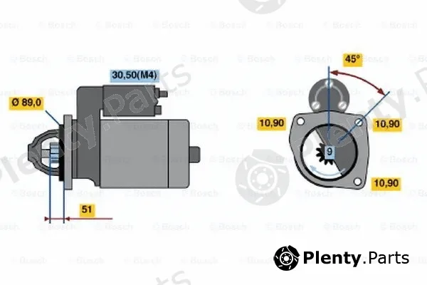 Bosch 0001369007 — Starter
