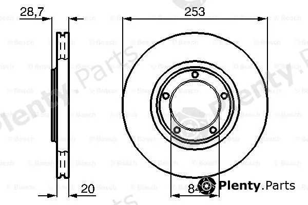 Bosch 0986478664 — Brake Disc