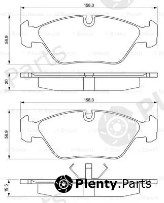 Bosch 0986467570 — Brake Pad Set, disc brake