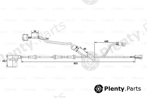 Bosch 0265006571 — Sensor, wheel speed