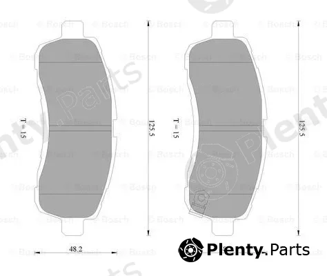 Bosch 0986AB2275 — Brake Pad Set, disc brake