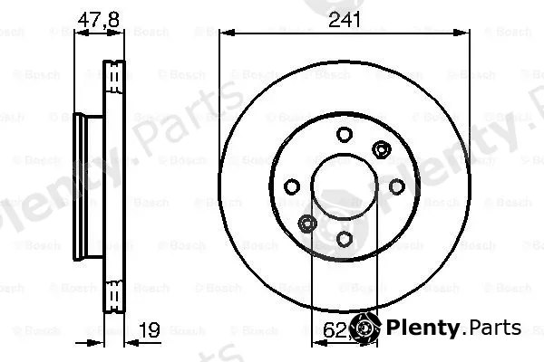 Bosch 0986479206 — Brake Disc