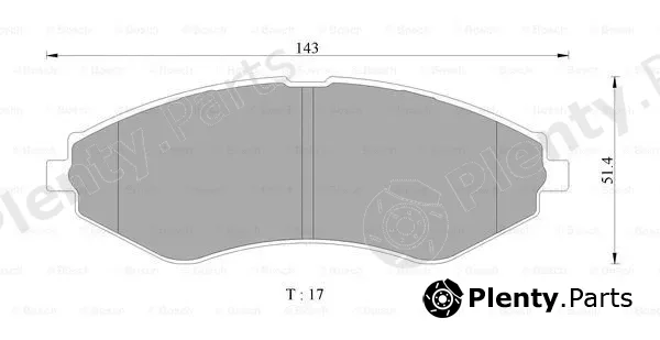 Bosch 0986AB3032 — Brake Pad Set, disc brake