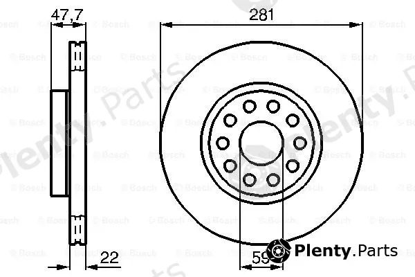 Bosch 0986478993 — Brake Disc