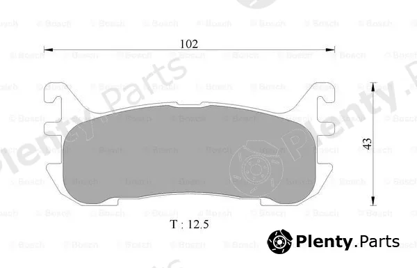 Bosch 0986AB9070 — Brake Pad Set, disc brake